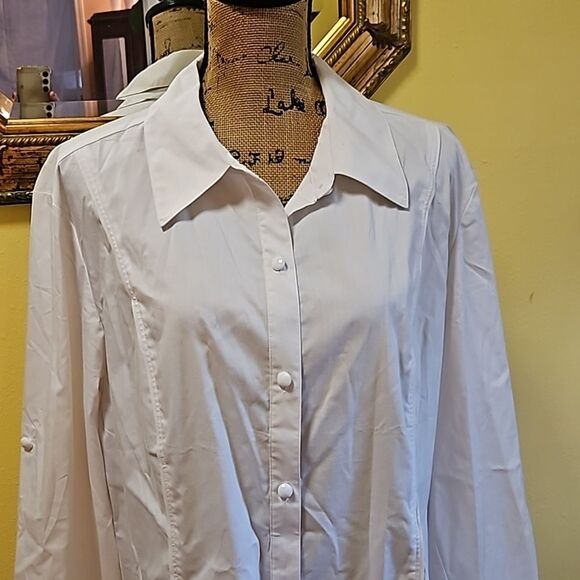 Simonton Says white tunic top size Large - Picture 4 of 12